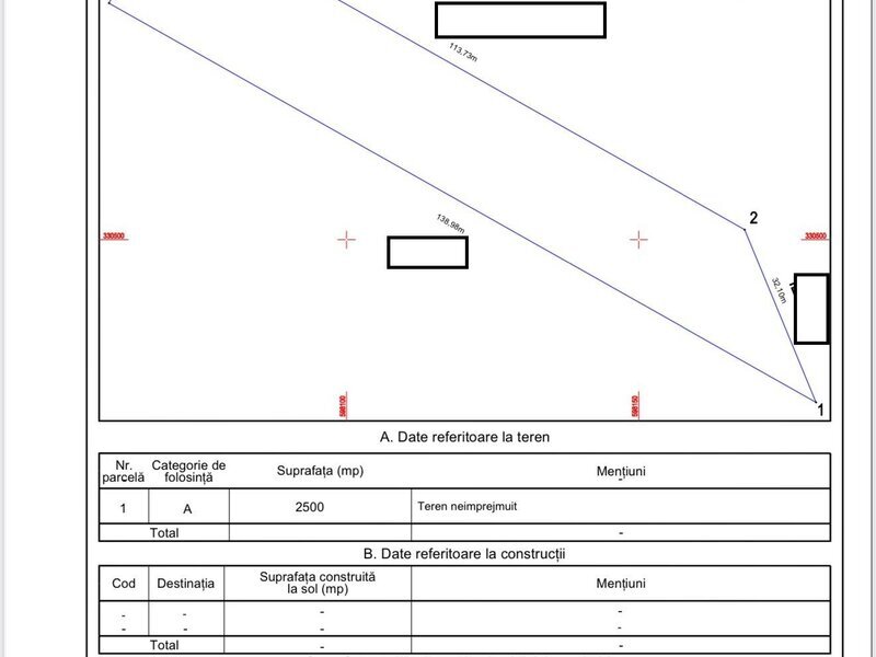 Pantelimon, Rascoalei, teren 2.500 mp, D20ml, intravilan conform Noul PUG